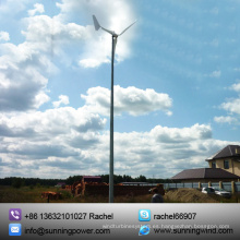 Generador de turbina de viento de eje Horizontal de 1000W al aire libre